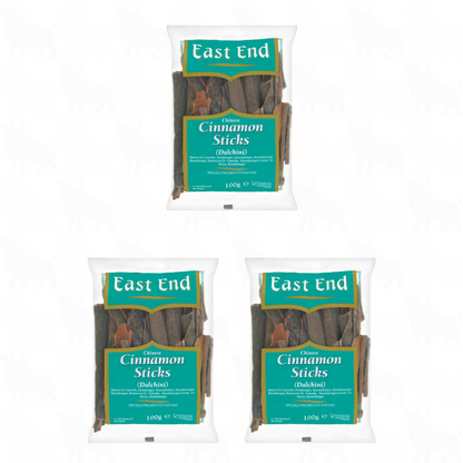 East End Chinese Cinnamon Sticks | 100g | 3 Pack