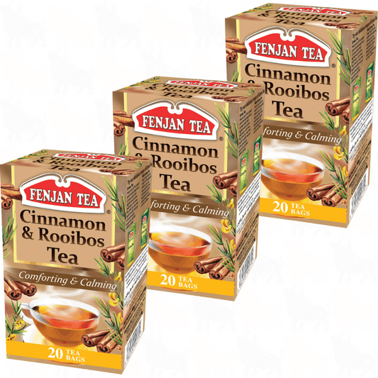 Fenjan Tea Cinnamon & Rooibos Tea | 20 Tea Bags | 3 Pack