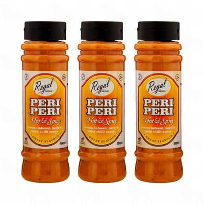 Regal Peri Peri Sauce (Hot & Spicy) | 500ml | 3 Pack