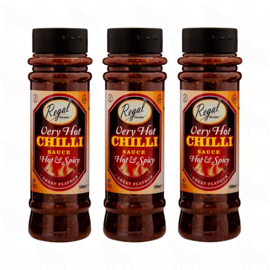 Regal Very Hot Chilli Sauce (Hot & Spicy) | 500ml | 3 Pack
