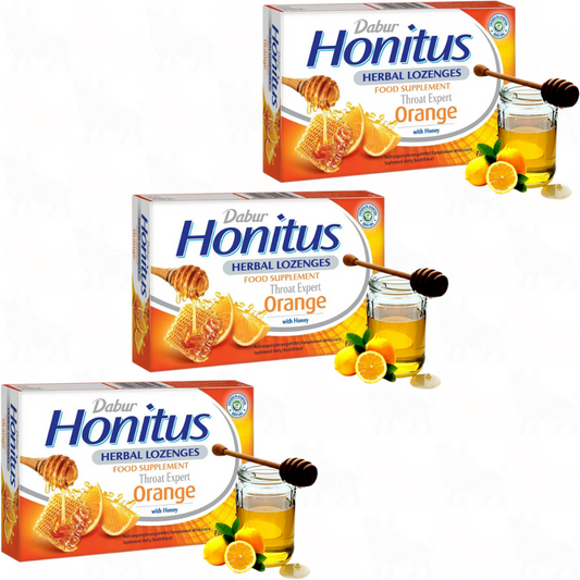 Dabur Honitus Herbal Lozenges Orange | 24 | 3 Pack