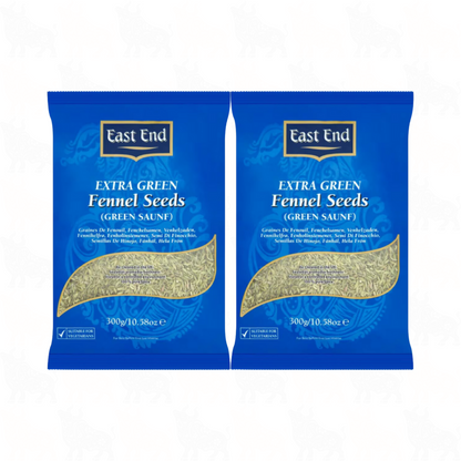 East End Extra Green Fennel Seeds | 300g | 2 Pack