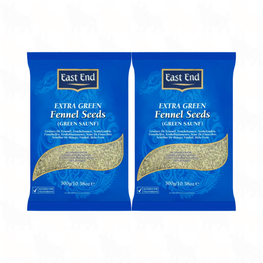East End Extra Green Fennel Seeds | 300g | 2 Pack