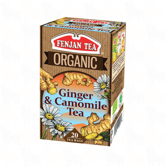 Fenjan Tea Organic Ginger & Camomile Tea | 20 Tea Bags