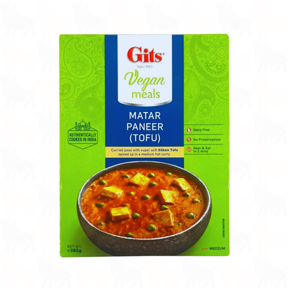 Gits Matar Paneer (Tofu) Vegan | 285g | Ready Meal