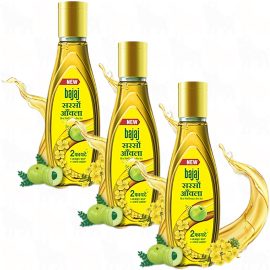 New Bajaj Amla Oil | 160ml | 3 Pack
