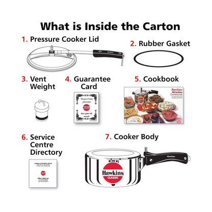 Hawkins Classic CL20 Pressure Cooker | 2.0 Litre