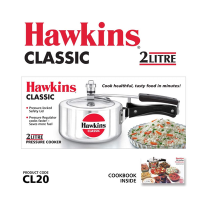 Hawkins Classic CL20 Pressure Cooker | 2.0 Litre