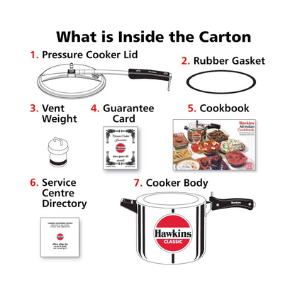 Hawkins Classic CL65 Pressure Cooker | 6.5 Litre