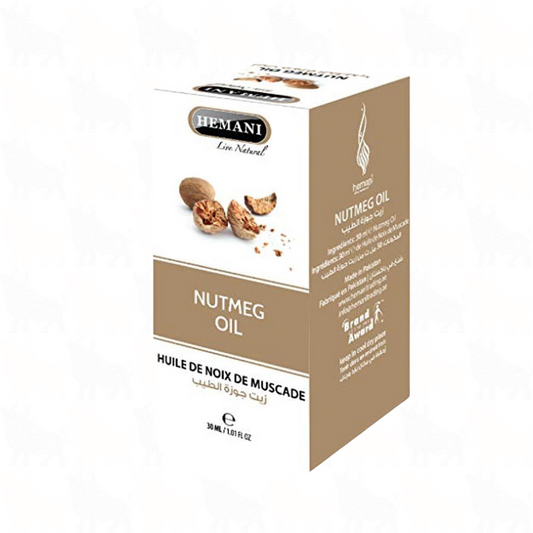 Hemani Nutmeg Oil | 30ml | (Huile De Noix De Muscade)