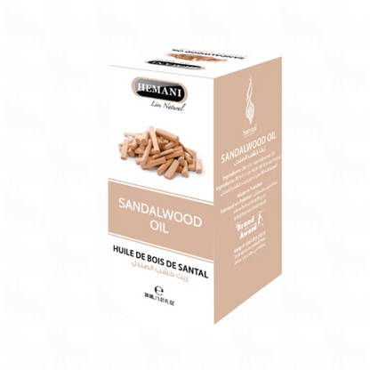 Hemani Sandalwood Oil | 30ml | (Huile De Bois De Santal)