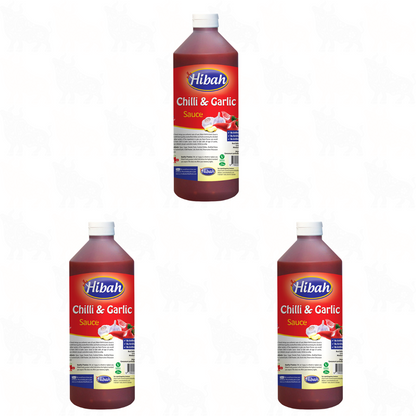 Hibah Chilli & Garlic Sauce | 500ml | 3 Pack