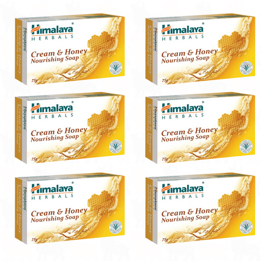 Himalaya Cream & Honey Nourishing Soap | 75g | 6 Pack