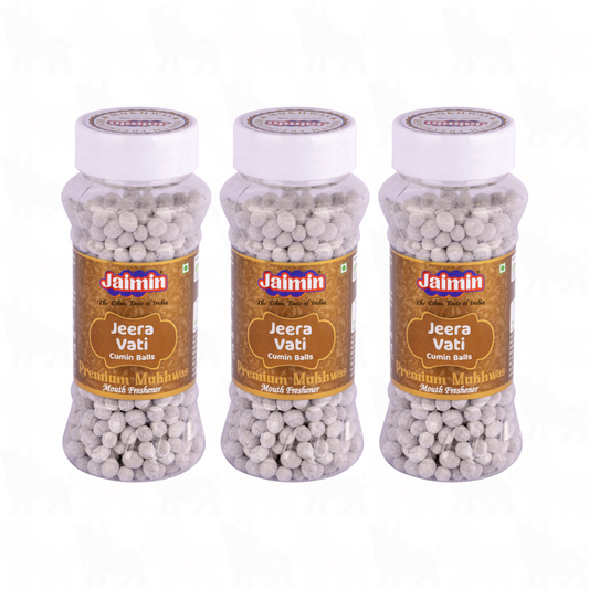 Jaimin Jeera Vati (Cumin Balls) Mouth Freshener | 175g | 3 Pack