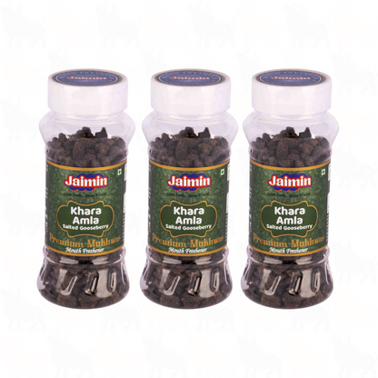 Jaimin Khara Amla (Salted Gooseberry) Mouth Freshener | 120g | 3 Pack