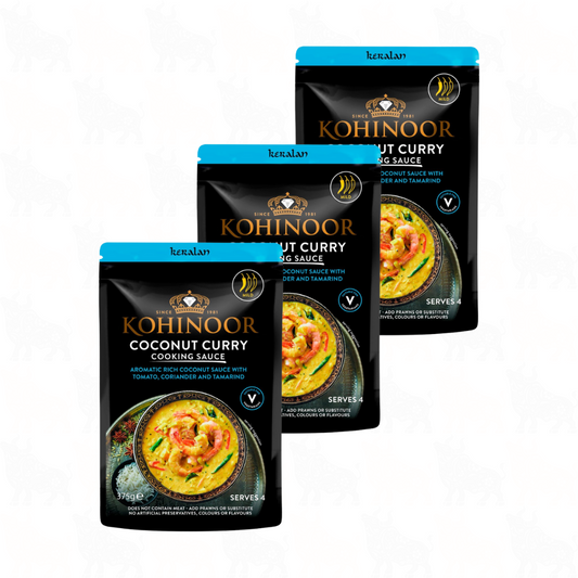 Kohinoor Coconut Moilee (Curry) | 375g | Cooking Sauce | 3 Pack