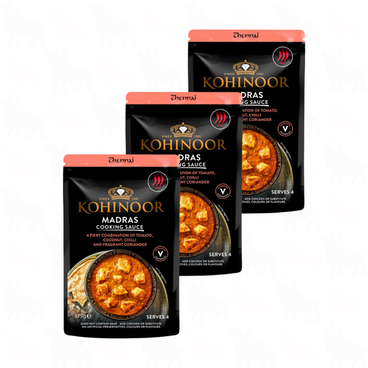 Kohinoor Madras | 375g | Cooking Sauce | 3 Pack