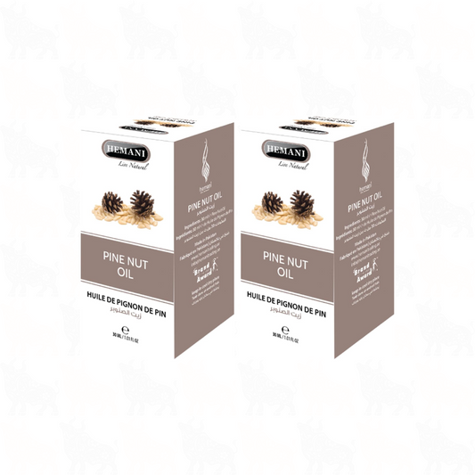 Hemani Pine Nut Oil | 30ml | (Huile De Pignon De Pin) | 2 Pack
