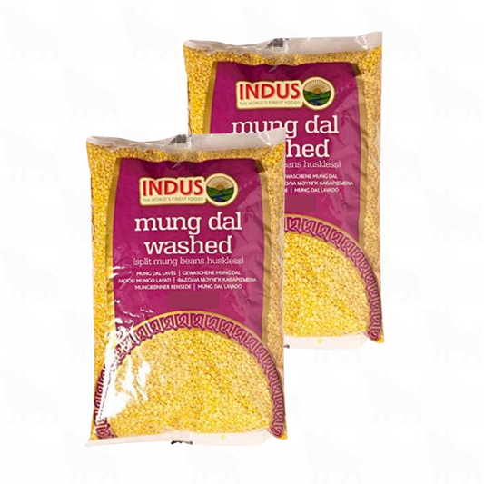 Indus Mung Dal Washed | 1kg | 2 Pack