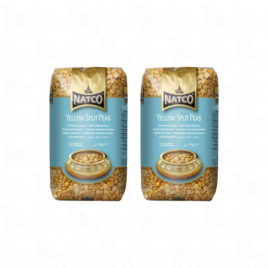 Natco Yellow Split Peas | 1kg | 2 Pack