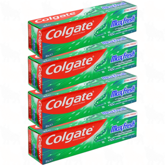 Colgate MaxFresh Clean Mint Toothpaste | 100ml | 4 Pack