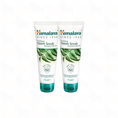 Himalaya Purifying Neem Scrub | 75ml | 2 Pack