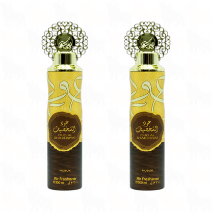Nusuk Oud Al Shakhsiyat Premium Air Freshener | 300ml | 2 Pack