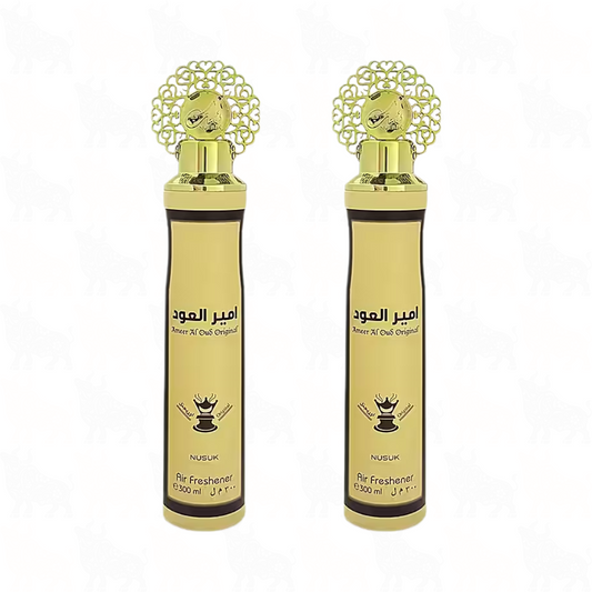 Nusuk Ameer Al Oud Original Premium Air Freshener | 300ml | 2 Pack