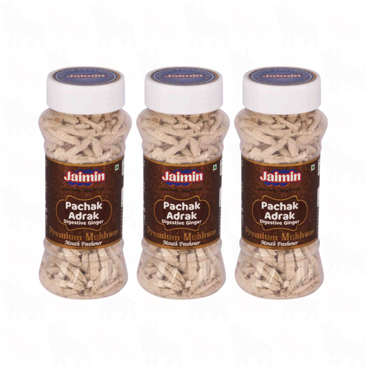 Jaimin Pachak Adrak (Digestive Ginger) Mouth Freshener | 100g | 3 Pack
