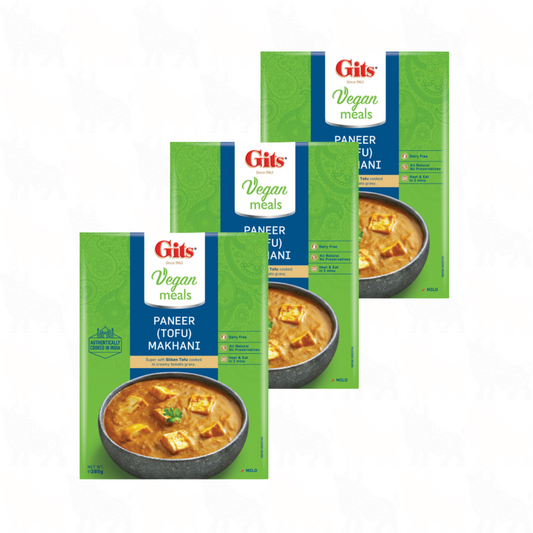 Gits Paneer (Tofu) Makhani Vegan | 285g | Ready Meal | 3 Pack