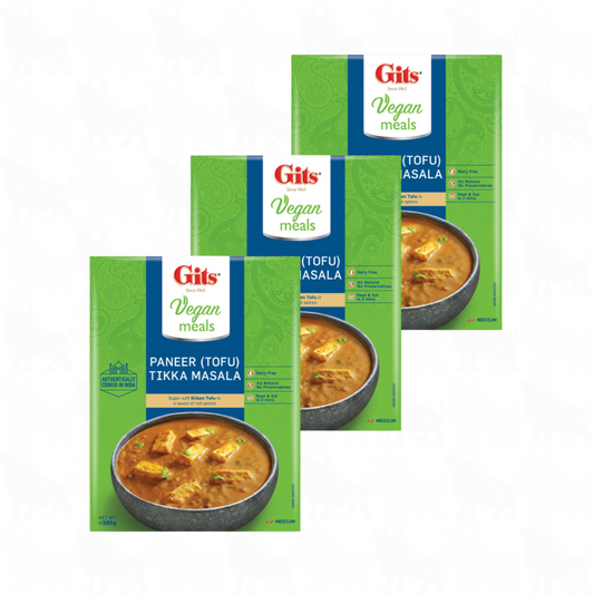 Gits Paneer (Tofu) Tikka Masala Vegan | 285g | Ready Meal | 3 Pack
