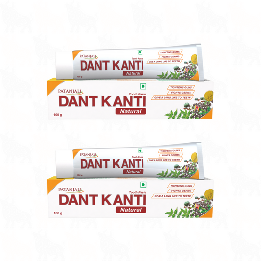 Patanjali Dant Kanti Natural Toothpaste | 100g | 2 Pack
