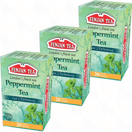Fenjan Tea Peppermint Tea | 20 Tea Bags | 3 Pack