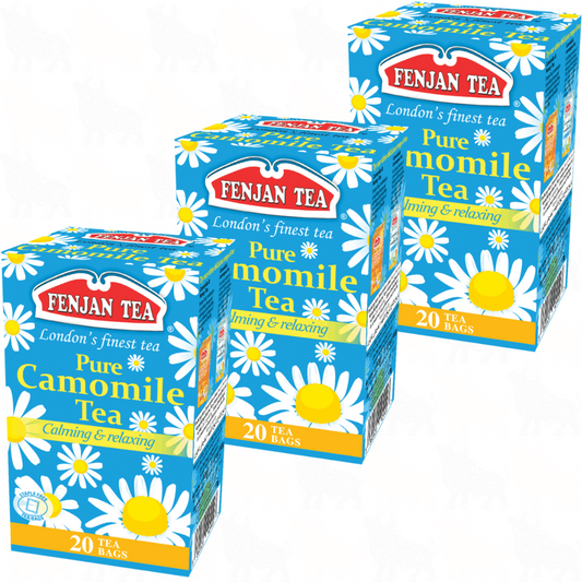 Fenjan Tea Pure Camomile Tea | 20 Tea Bags | 3 Pack