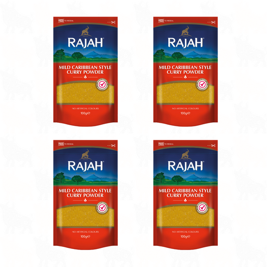 Rajah Mild Caribbean Style Curry Powder | 100g | 4 Pack