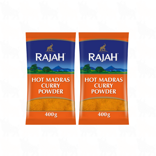 Rajah Hot Madras Curry Powder | 400g | 2 Pack