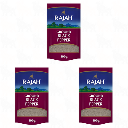 Rajah Ground Black Pepper | 100g | 3 Pack