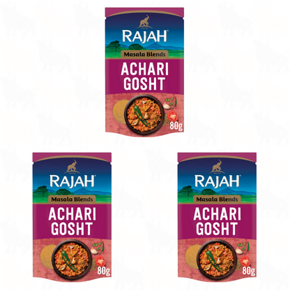 Rajah Achari Gosht Masala Blend | 80g | 3 Pack