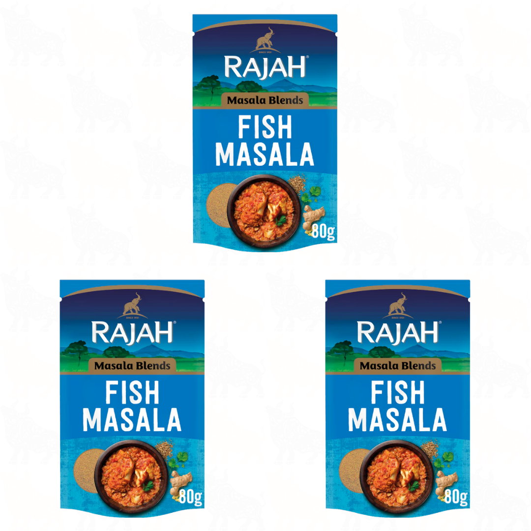 Rajah Fish Masala Blend | 80g | 3 Pack