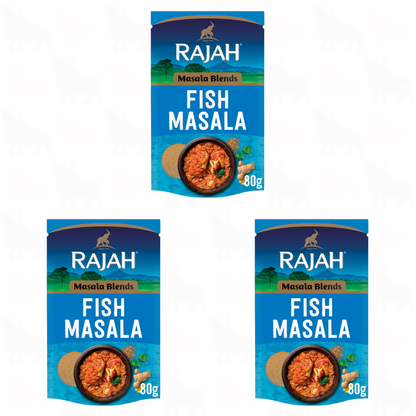 Rajah Fish Masala Blend | 80g | 3 Pack