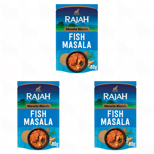 Rajah Fish Masala Blend | 80g | 3 Pack