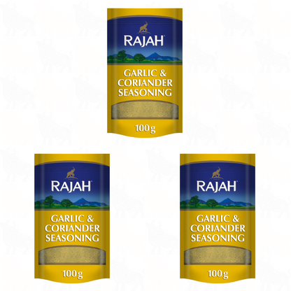 Rajah Garlic & Coriander Seasoning | 100g | 3 Pack