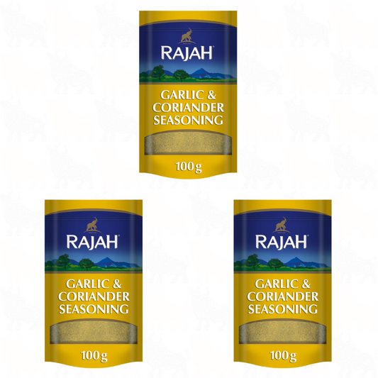 Rajah Garlic & Coriander Seasoning | 100g | 3 Pack