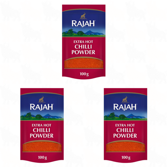 Rajah Extra Hot Chilli Powder | 100g | 3 Pack