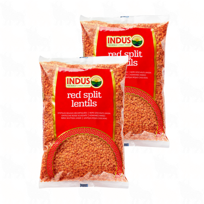 Indus Red Split Lentils | 1kg | 2 Pack