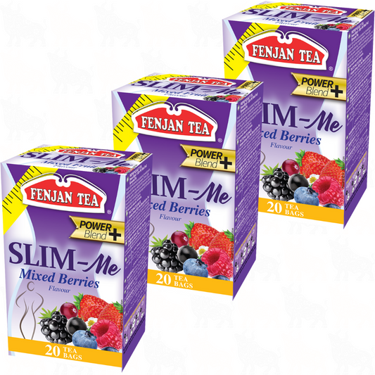 Fenjan Tea SLIM-Me Mixed Berries (Power Blend+) | 20 Tea Bags | 3 Pack