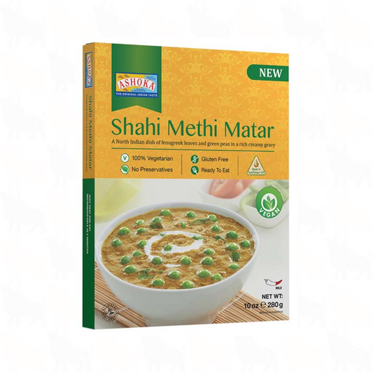 Ashoka Shahi Methi Matar | 10oz / 280g | Ready to Eat Meal