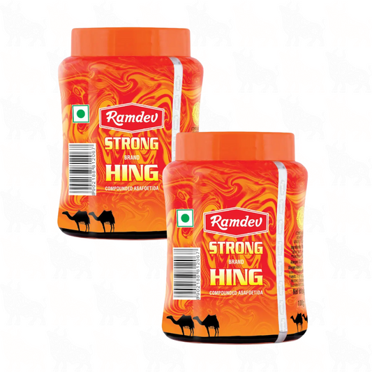 Ramdev Strong Hing Powder (Compounded Asafoetida) | 100g | 2 Pack