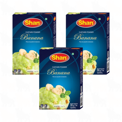 Shan Banana Custard Powder | 200g | 3 Pack