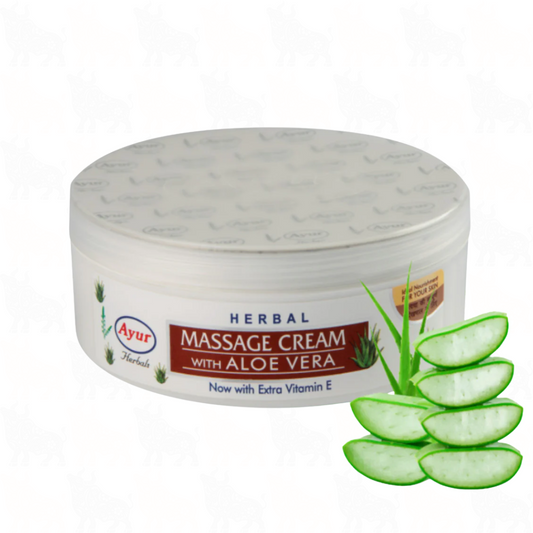 Ayur Herbals Massage Cream with Aloe Vera | 200ml